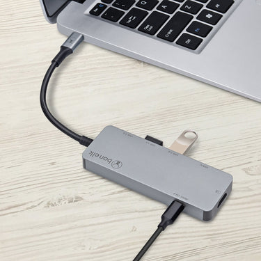 bonelk long-life usb-c to 6-in-1 multiport hub (space grey)